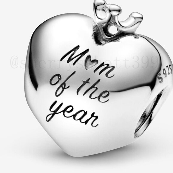 Pandora Mom Of The Year Heart Charm - Picture 3 of 5